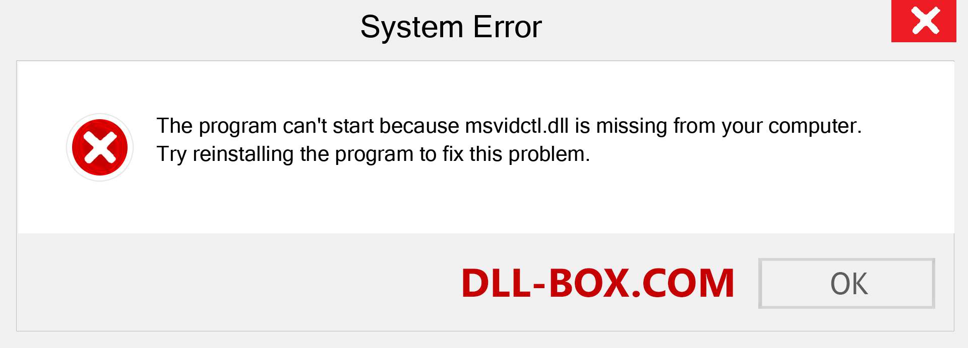  msvidctl.dll file is missing?. Download for Windows 7, 8, 10 - Fix  msvidctl dll Missing Error on Windows, photos, images